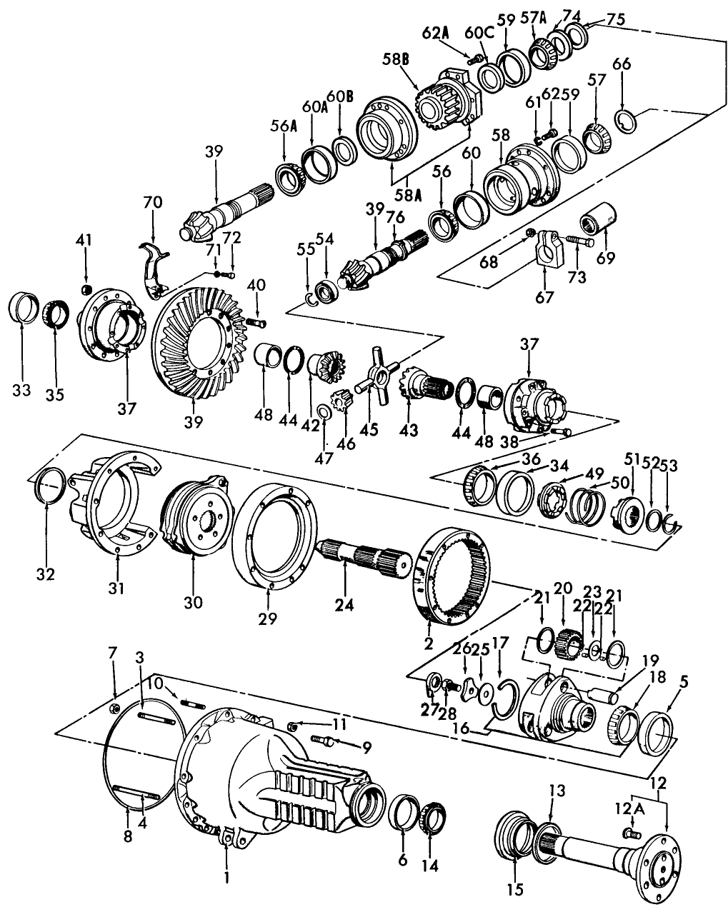 04A01 REAR AXLE DIFFERENTIAL & RELATED PARTS