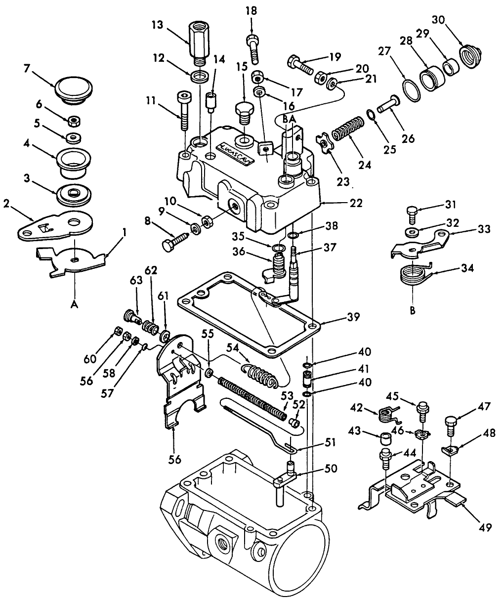 09A02 FUEL PUMP, DPS ROTARY FUEL INJECTION, TOP