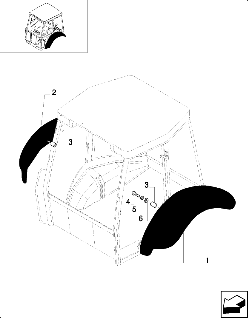 1.92.5(01) CAB-SAFETY FRAME / MUDGUARDS