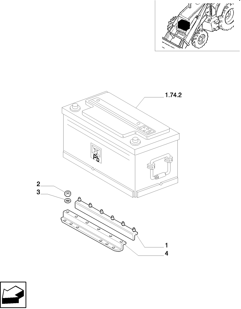 1.74.1(01) BATTERY MOUNTING