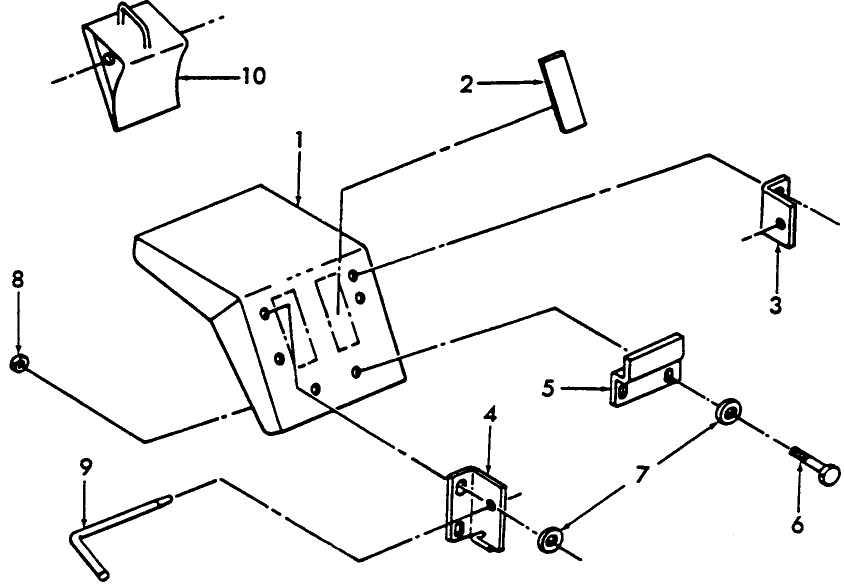 01B01 WHEEL CHOCK ASSEMBLY, EUROPE (74/03-77)