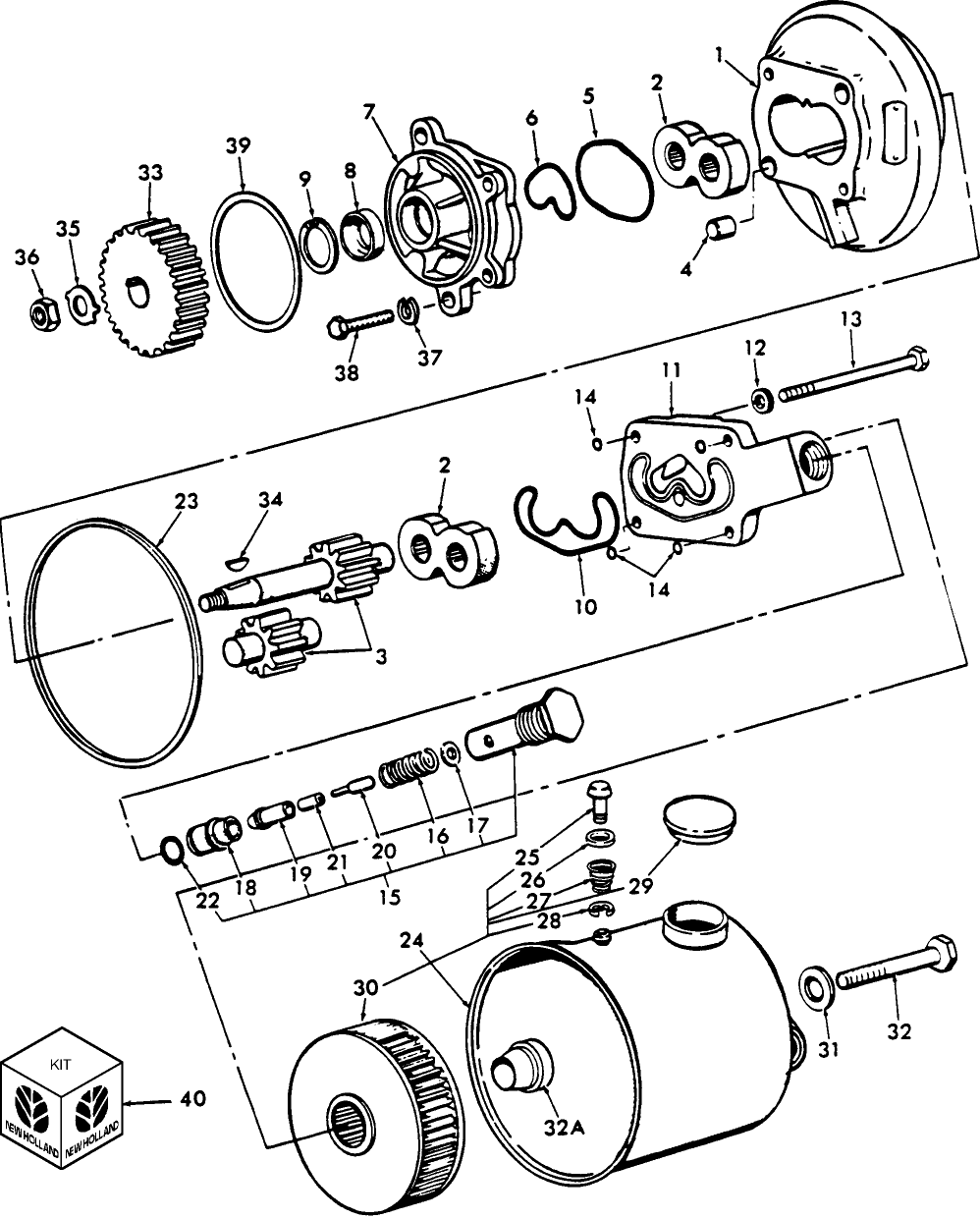 02C01 BRAKE PUMP & RESERVOIR