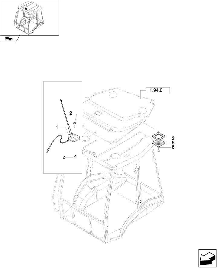 1.91.6(01) RADIO ANTENNA & SPEAKER COVER