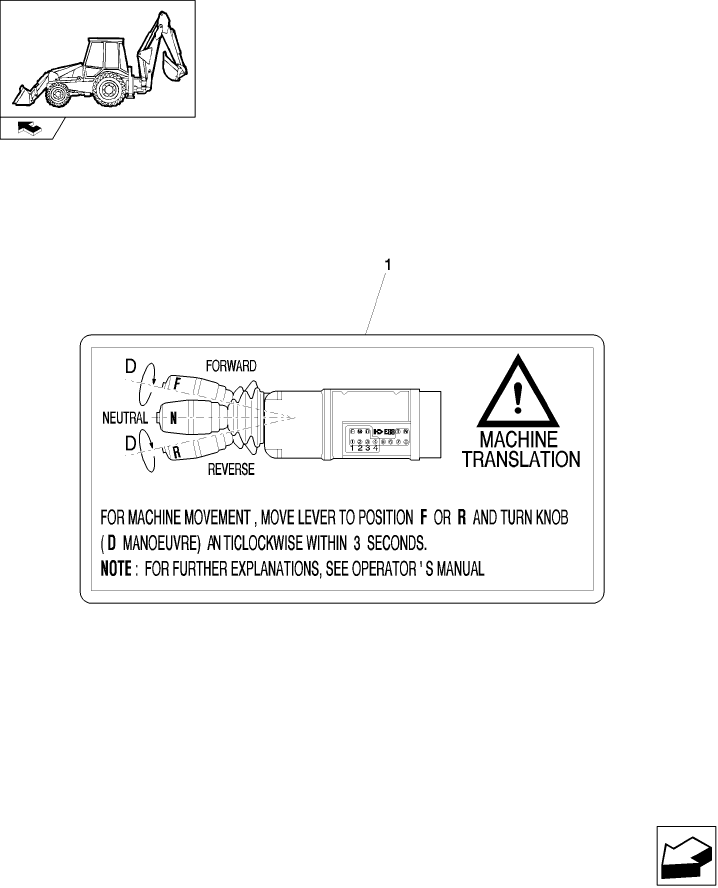 998(01) FOWARD/REVERSE & STEERING DECALS - POWER SHIFT