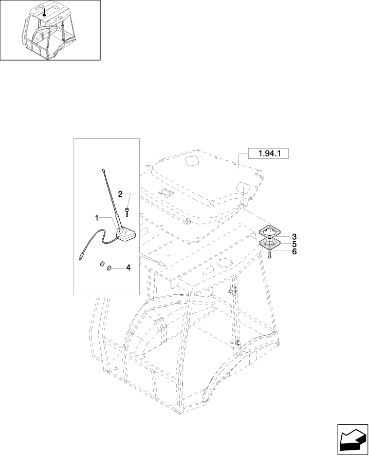 1.91.6(01) RADIO ANTENNA & SPEAKER COVER