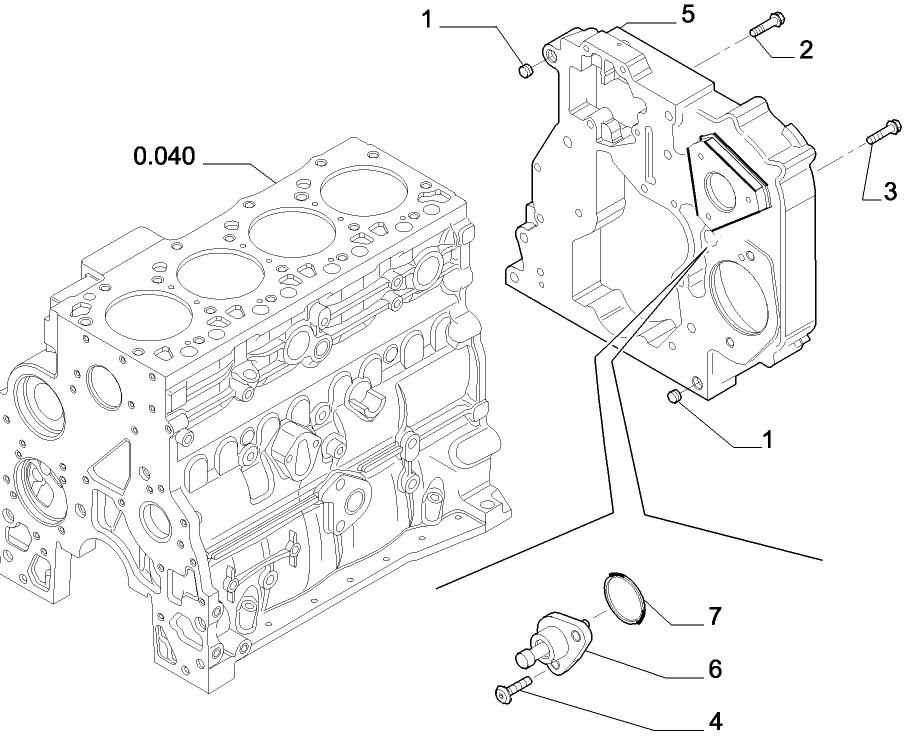 0.043(01) CYLINDER BLOCK - COVERS