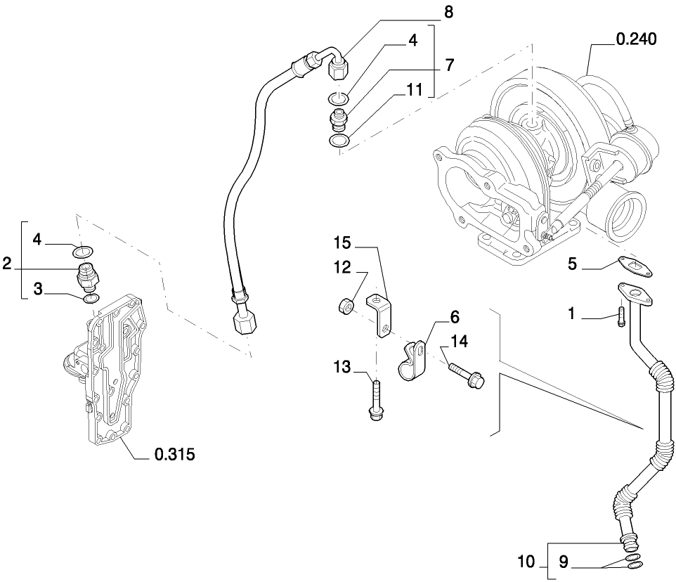 0.305(01) PIPING - ENGINE OIL