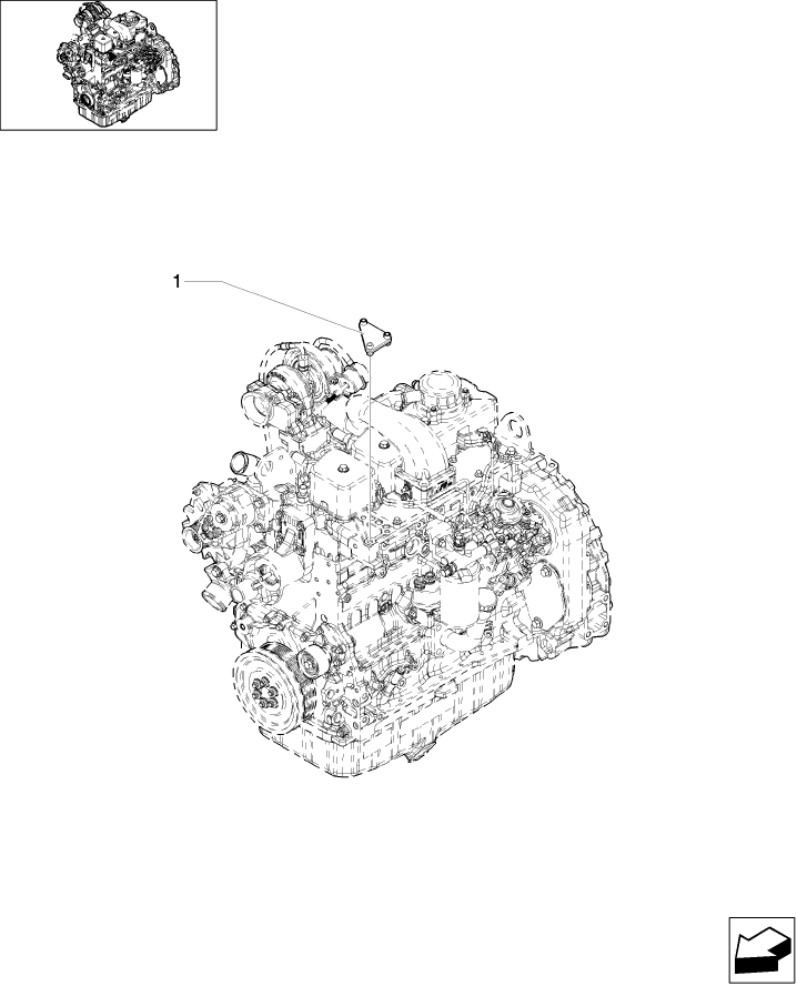 636A(05) ACCESSORY ENGINE - BRACKET MUFFLER