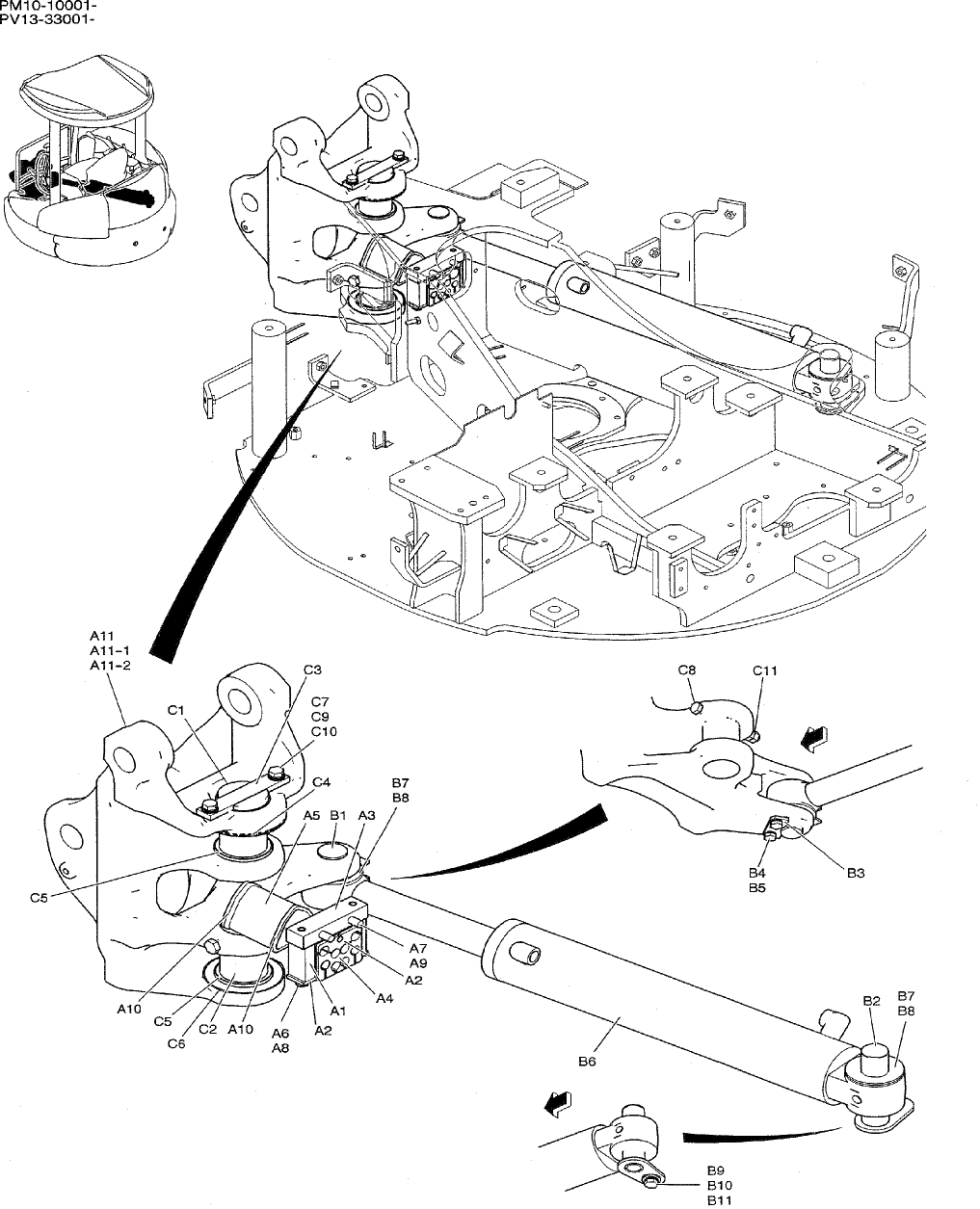 01-002 BRACKET ASSY, SWING (NIBBLER & BREAKER)