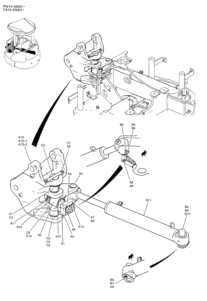 01-002 BRACKET ASSY, SWING