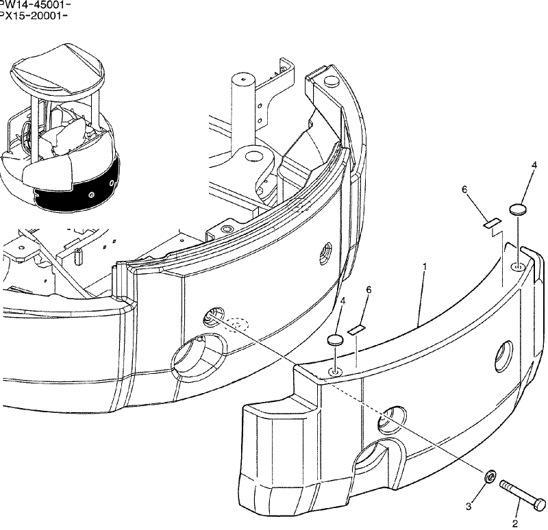 05-001 COUNTERWEIGHT INSTAL (GAIN)