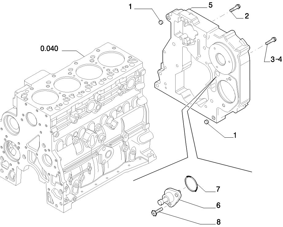 0.043(01) CYLINDER BLOCK - COVERS