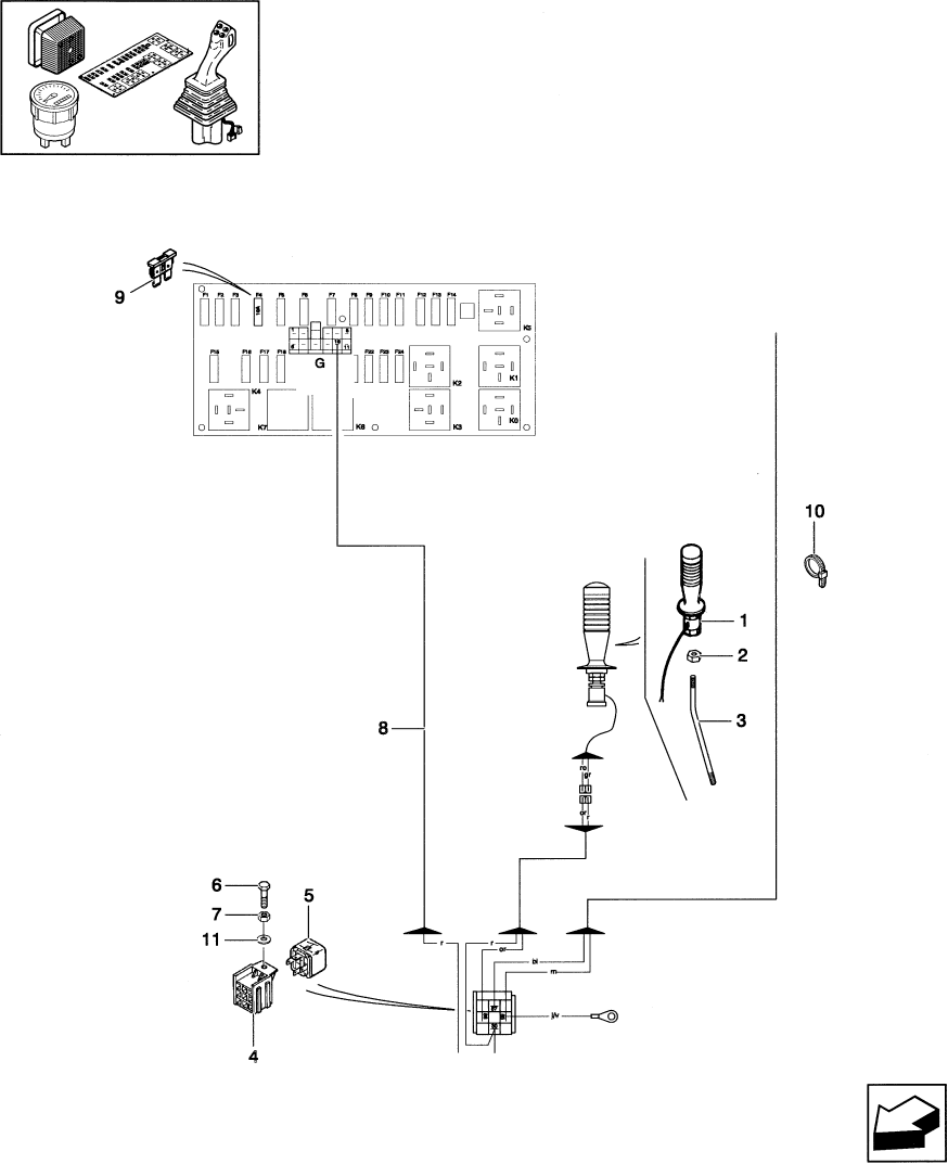 12.759 WIRING FOR ELECTROVALVE ATTACHMENT - MECHANICAL VERSION