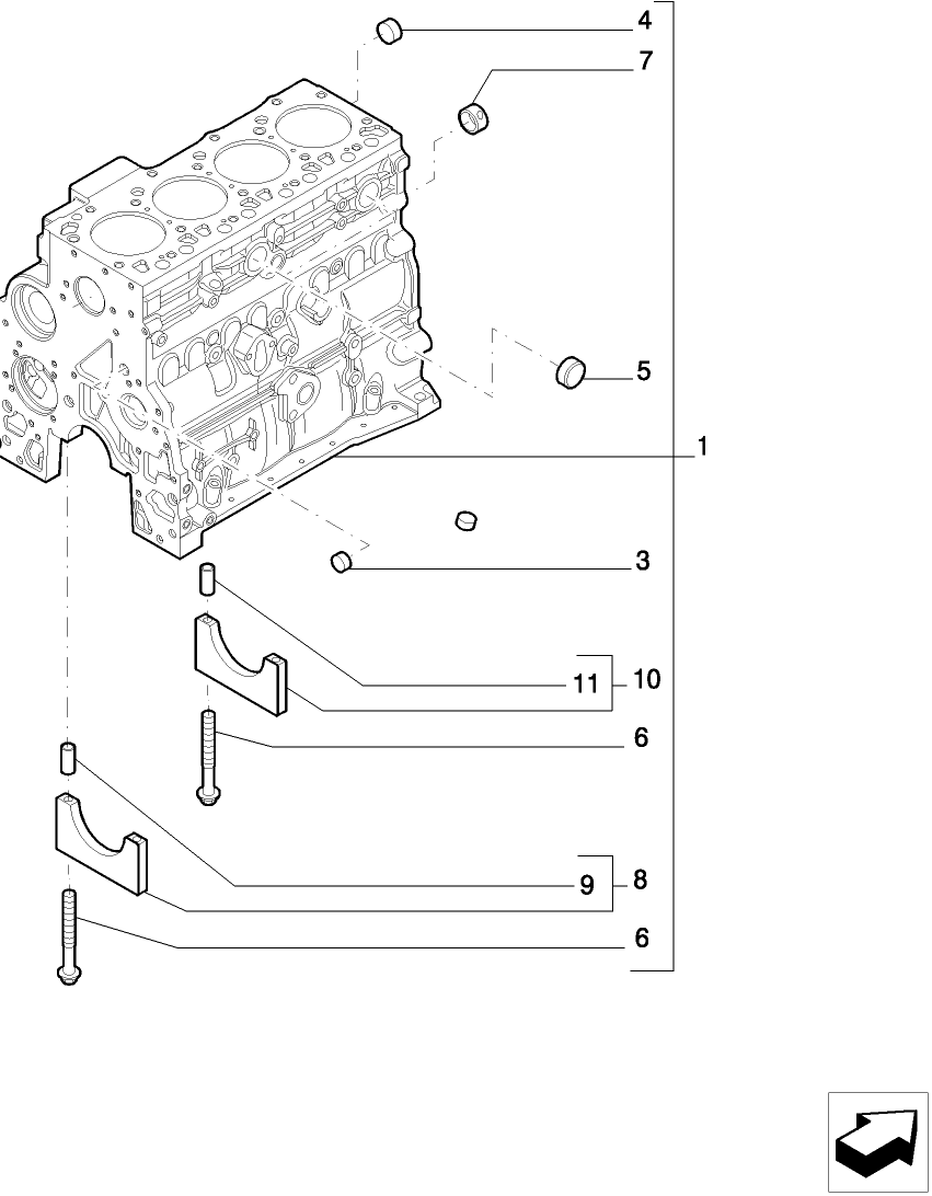 0.04.0(01) CRANKCASE - ENGINE VERSION (01)