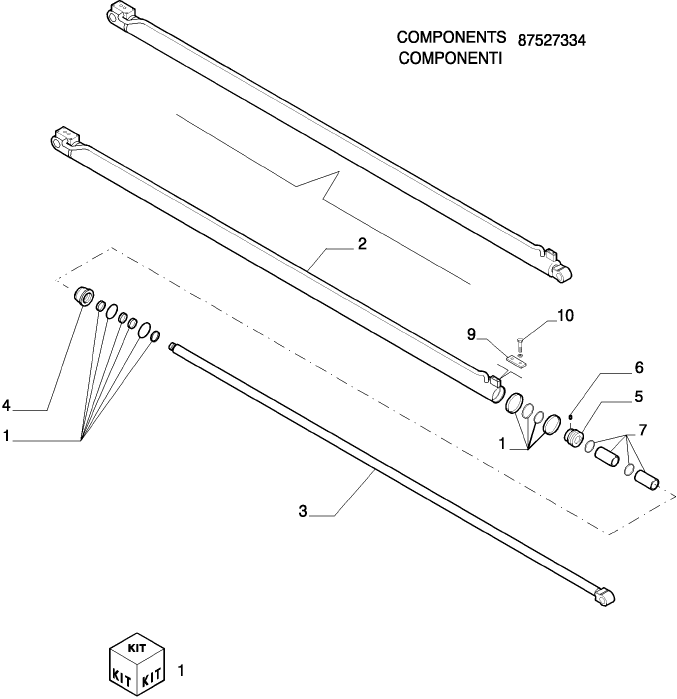 9.80092A(08) ARM FOR 4 FUNCTIONS (6MT) - OPTIONAL CODE 749027201