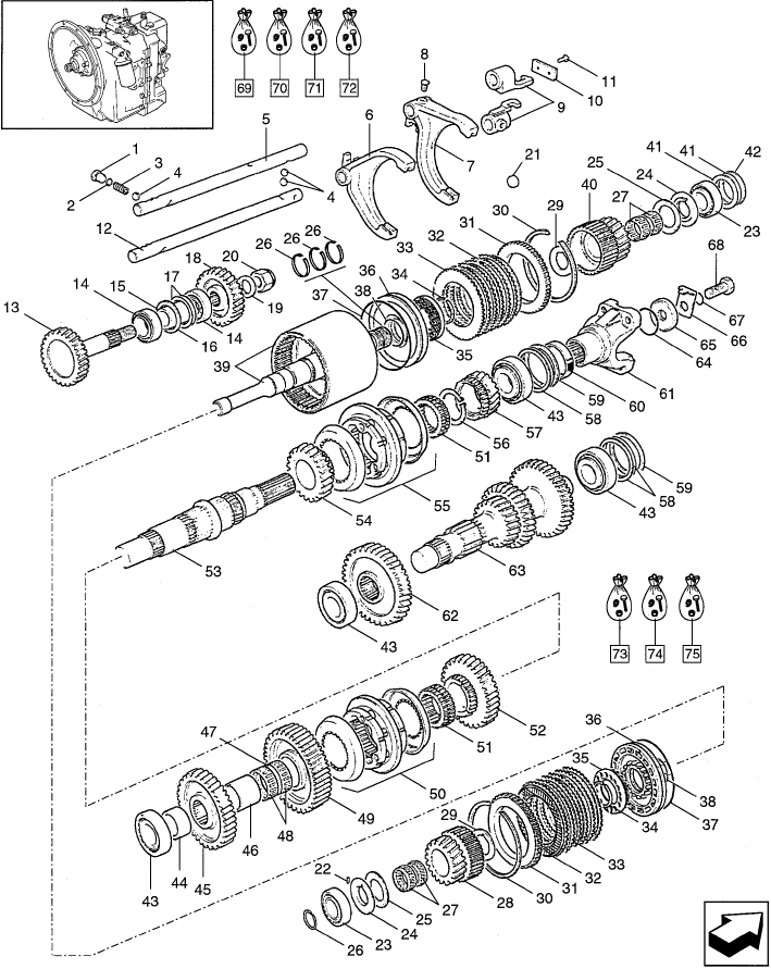 03.28.0/C(01) GEARBOX, COMPONENTS