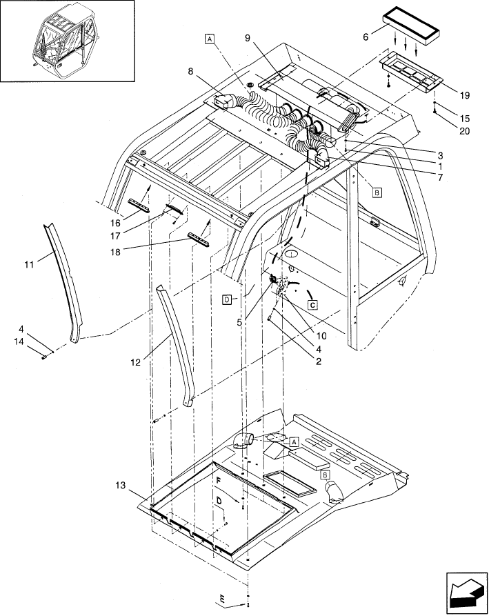 10.92.0/L HEATER KIT - CAB WITHOUT GLASS AND WITHOUT CAB DOOR