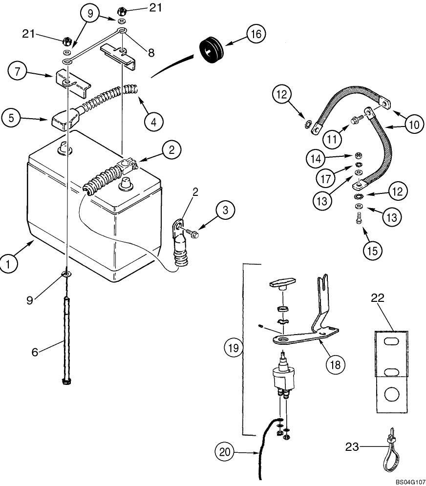 04 -05 BATTERY - CABLES AND CUTOFF SWITCH