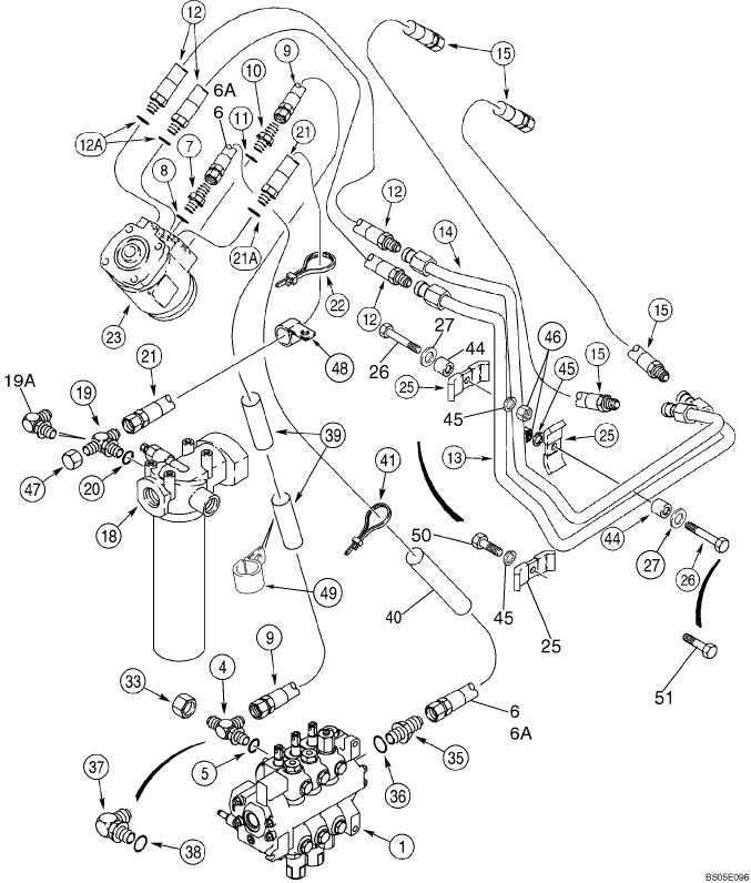 05 -02 HYDRAULICS - STEERING (MODELS WITHOUT HUSCO LOADER VALVE)