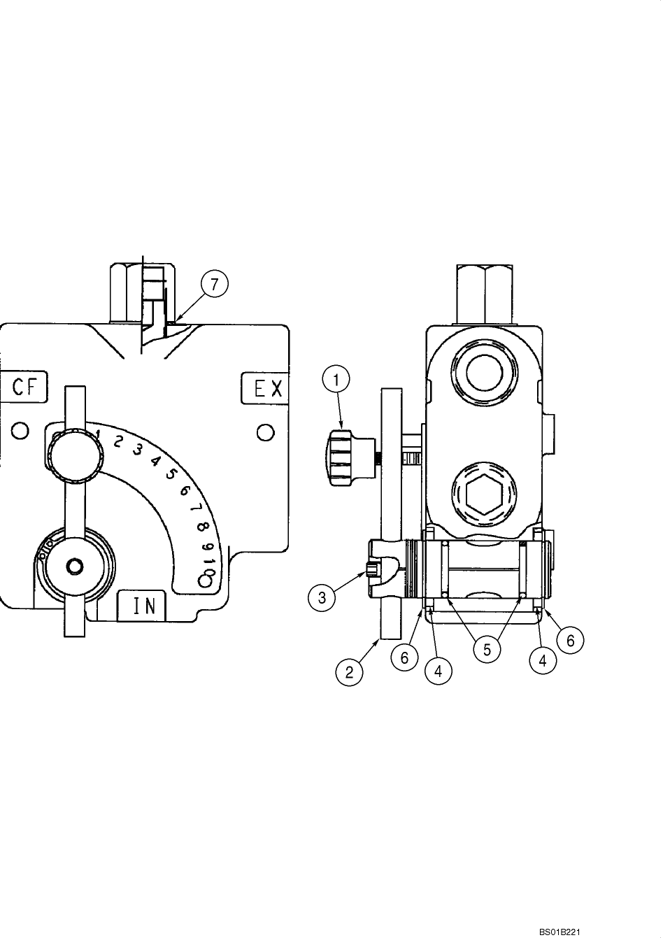 08 -28 VALVE, FLOW CONTROL - HITCH, THREE POINT