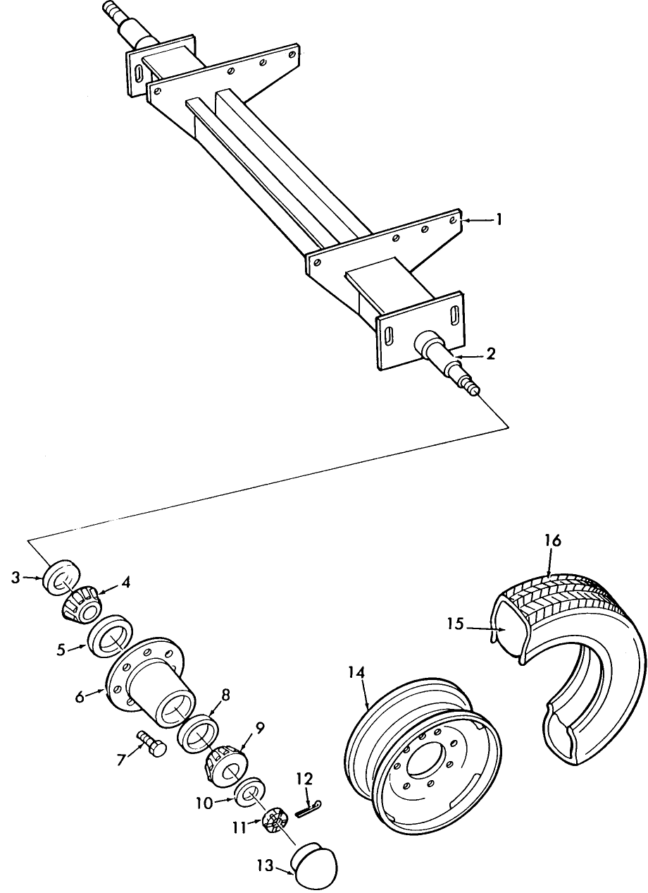 004 AXLE & WHEEL