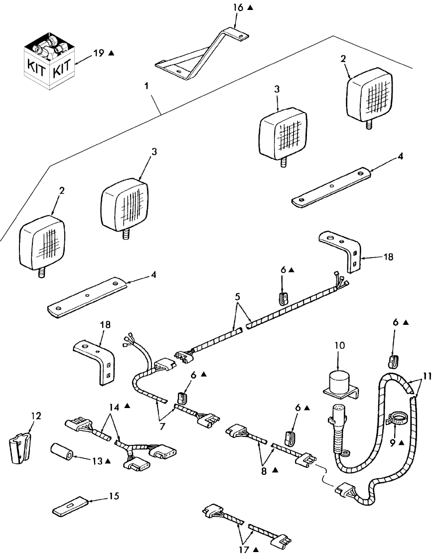 021 TRAILING LIGHT KIT, 9609988