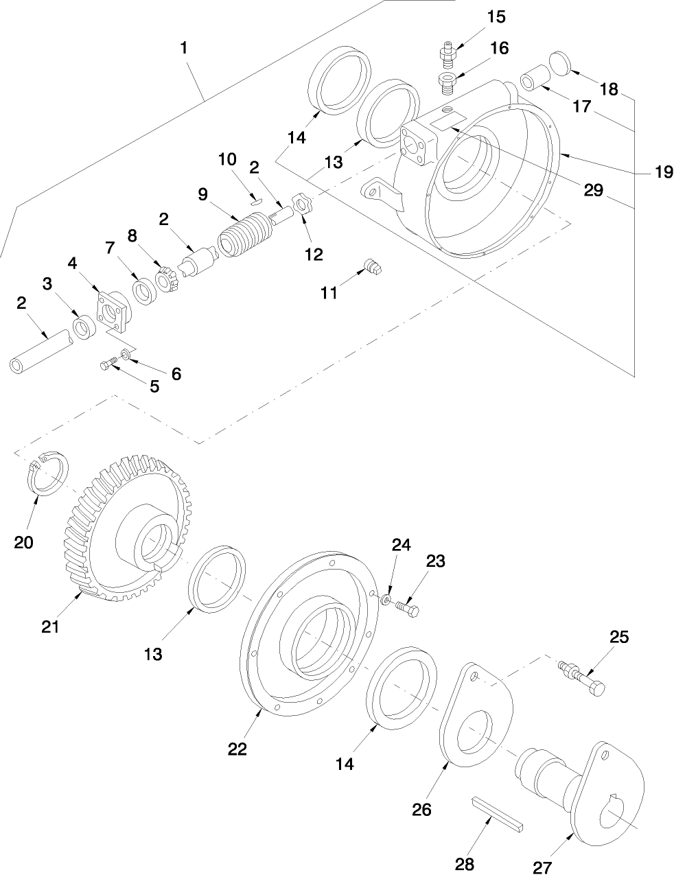 010 APRON DRIVE GEARBOX