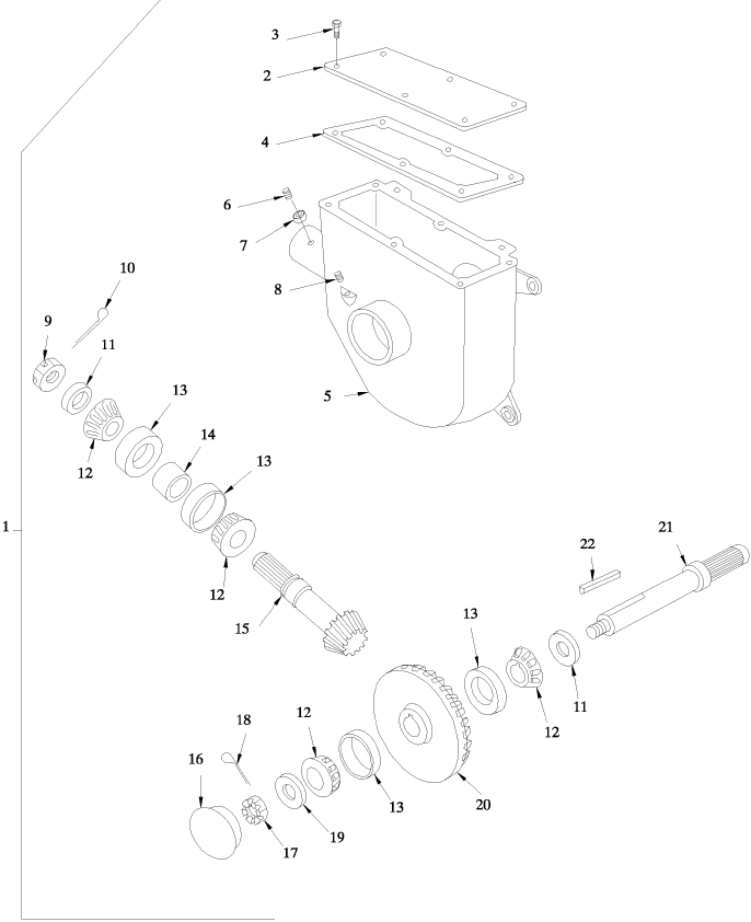 011 BEATER DRIVE GEARBOX