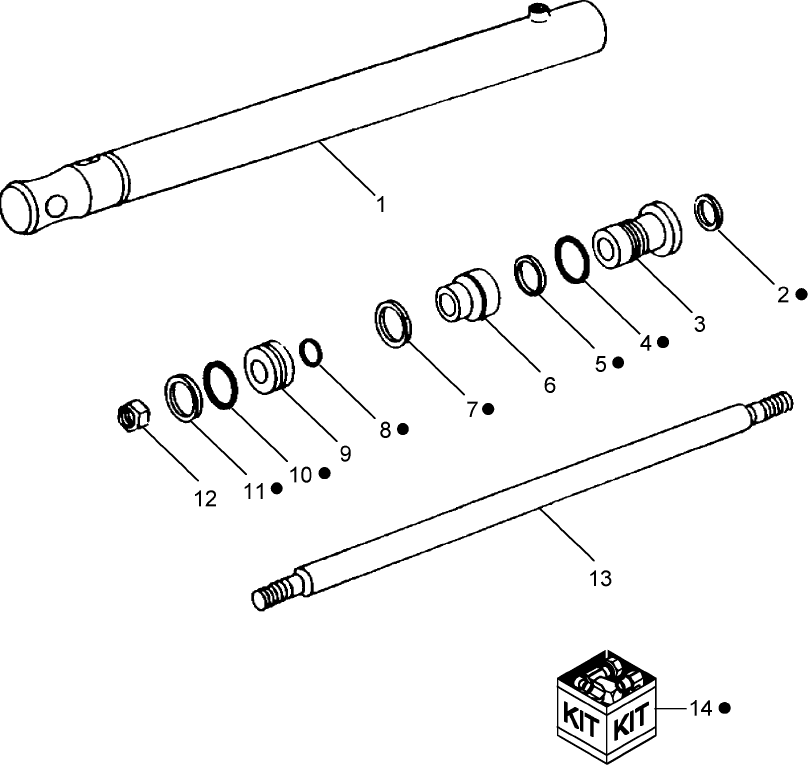 007(1) HYDRAULIC APRON CONTROL CYLINDER, BSN