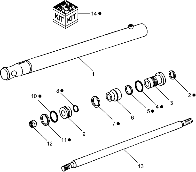 006(1) HYDRAULIC APRON CONTROL CYLINDER, BSN