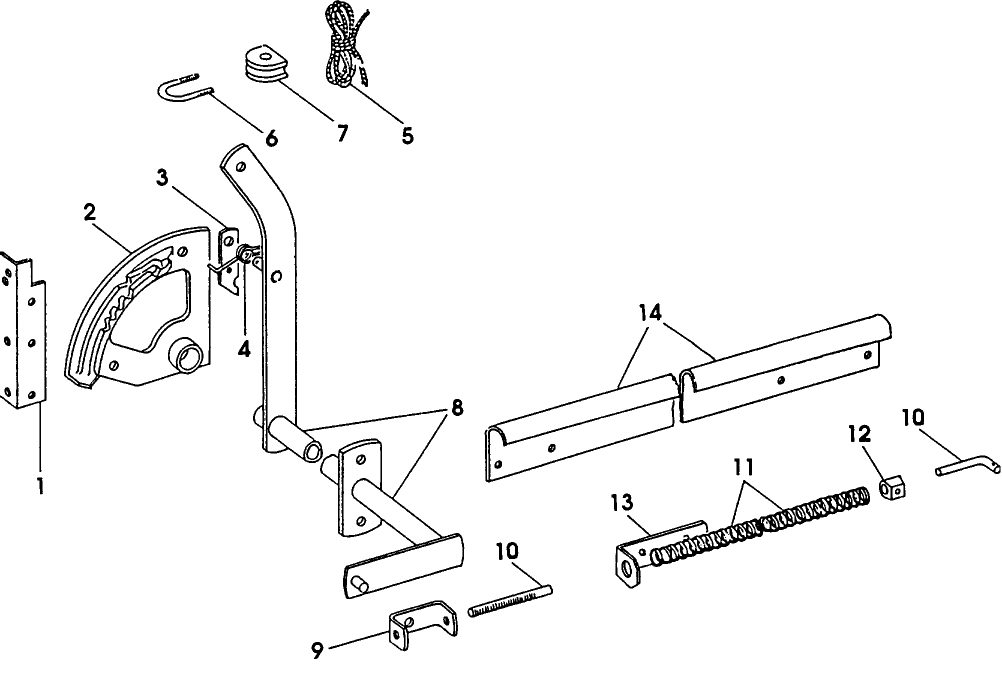 003 FEED LEVER & CONTROL ROD