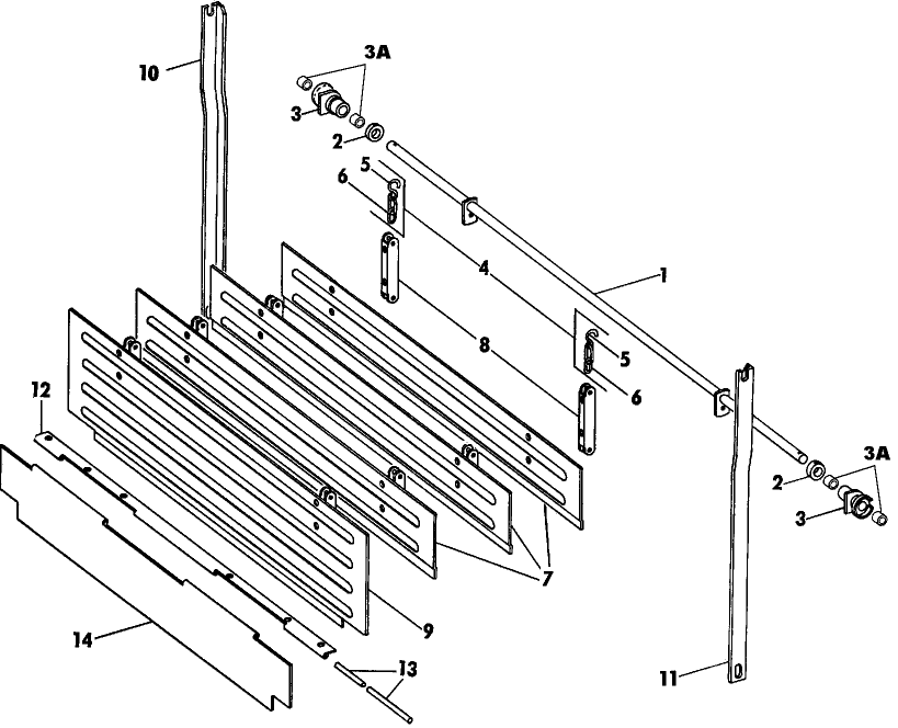 021 99228 FLUID END GATE ATTACHMENT SLAT & SEAL, 200 220 & 221