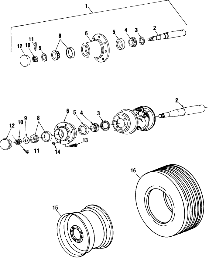 003 WHEEL & SPINDLE