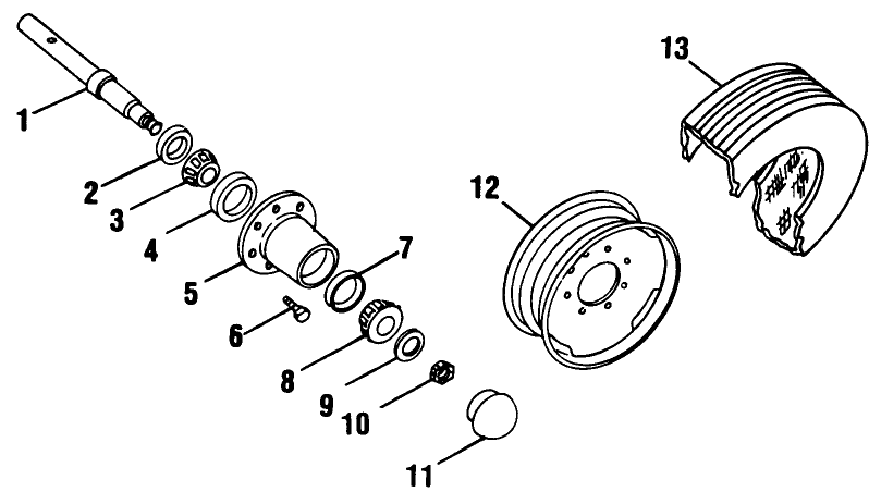 010 WHEEL, HUB & AXLE