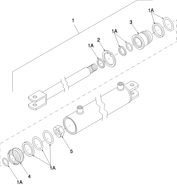 009(1) HYDRAULIC CYLINDER, AUGER HEIGHT