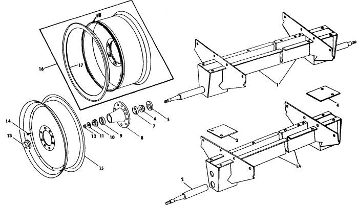 005 MODEL 327 SINGLE & TRIPLE BEATER MANURE SPREADERS, AXLE