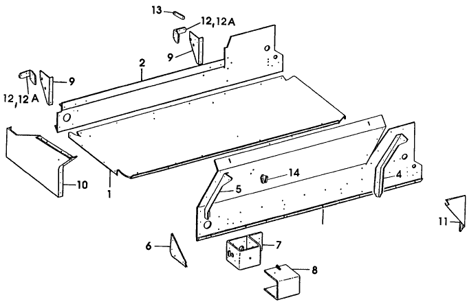 025 ATTACHMENTS, CROSS CONVEYOR ATTACHMENT, MAIN CONVEYOR FRAME GROUP