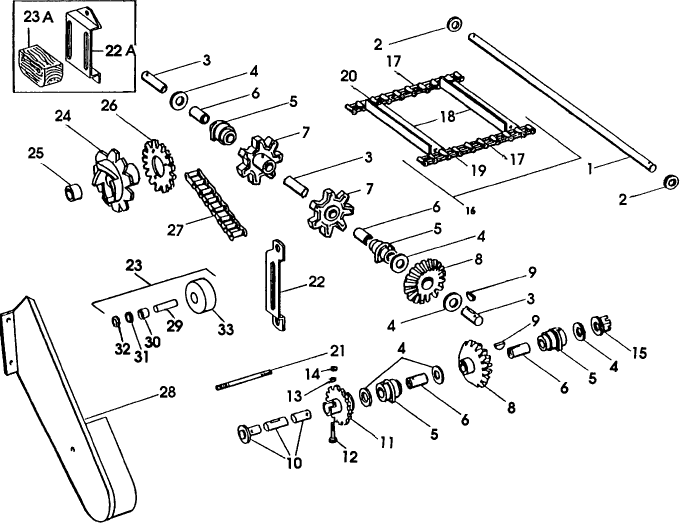 027 CROSS CONVEYOR ATTACHMENT, CONVEYOR & DRIVE GROUP