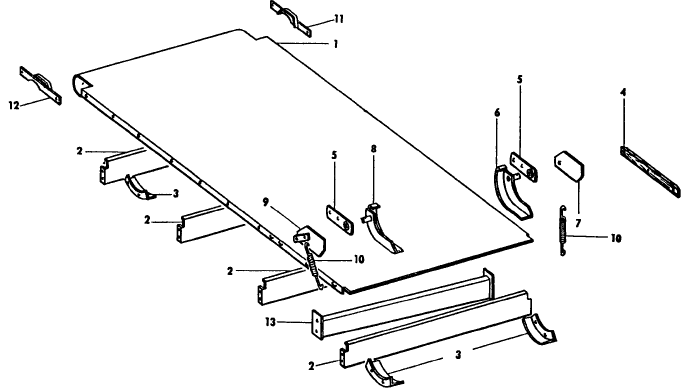 026 CROSS CONVEYOR ATTACHMENT, MAIN CONVEYOR FLOOR, RUNNER, & PIVOT B