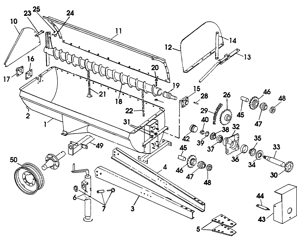 005 TANK & AXLE, BTWN S/N 1368 & S/N 1609 (344);  S/N 2844 & S/N 4871 (345 & 345L)