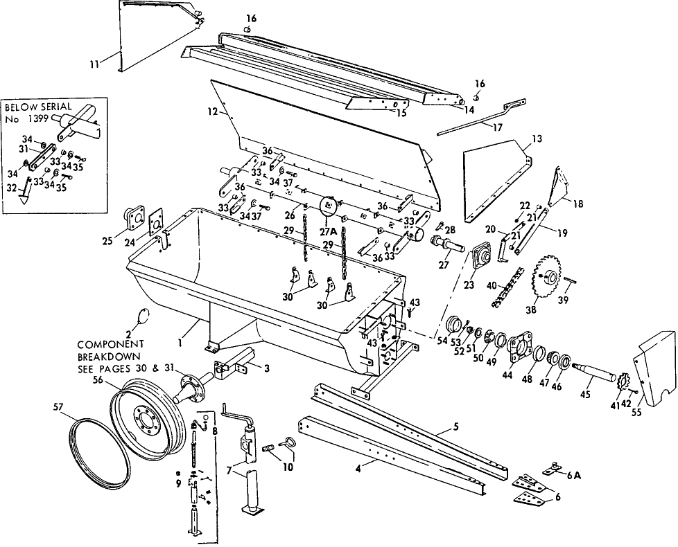 002 TANK & AXLE ASSEMBLY, USED ON & BSN 1714