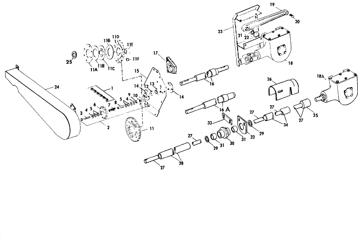 002 GEARBOX DRIVE & PROPELLER TUBE GROUP, MODEL 470 & 475