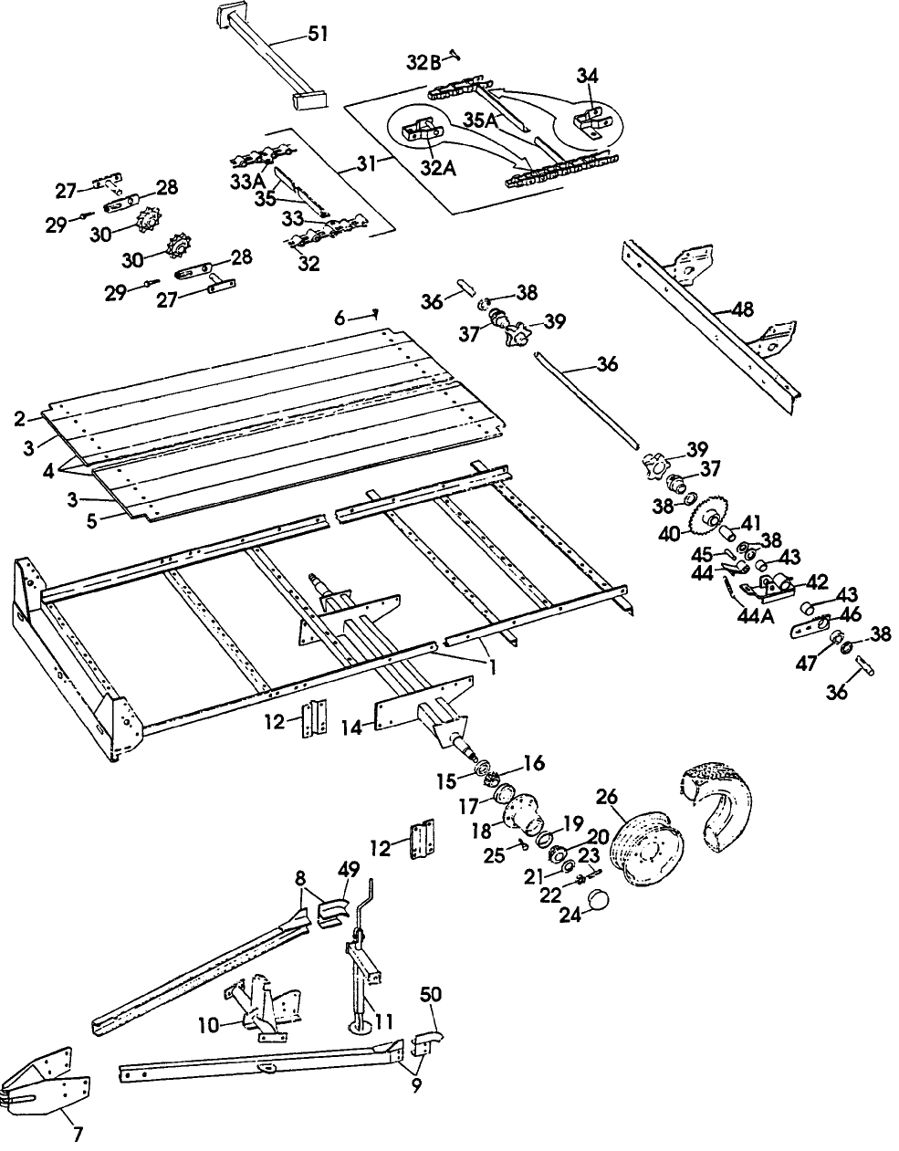 001 MAIN FRAME & APRON