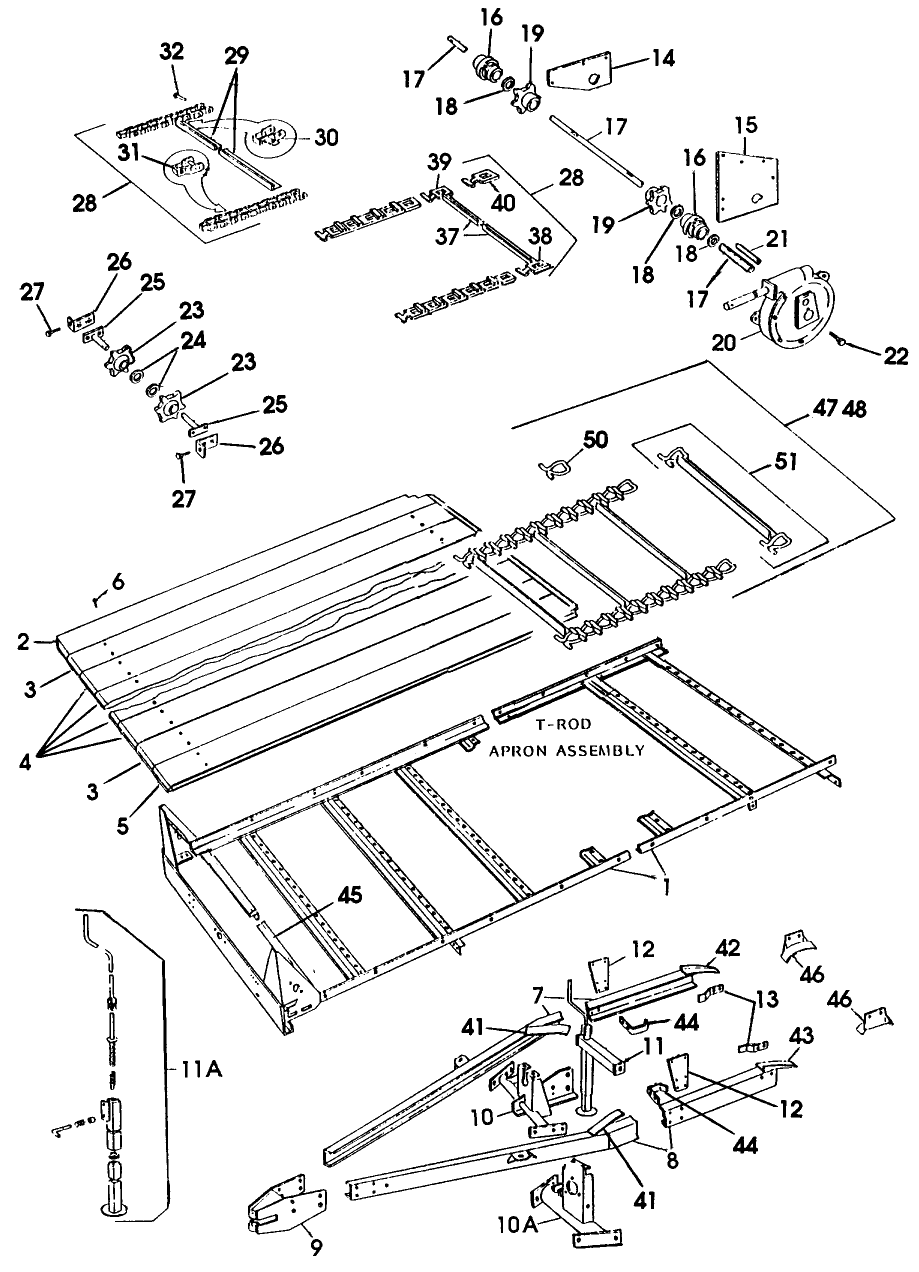 001 FRAME AND APRON
