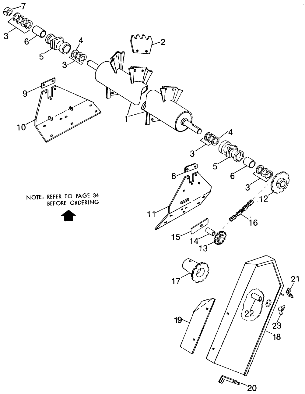 015 OPTIONAL UPPER BEATER USED ASN 586582