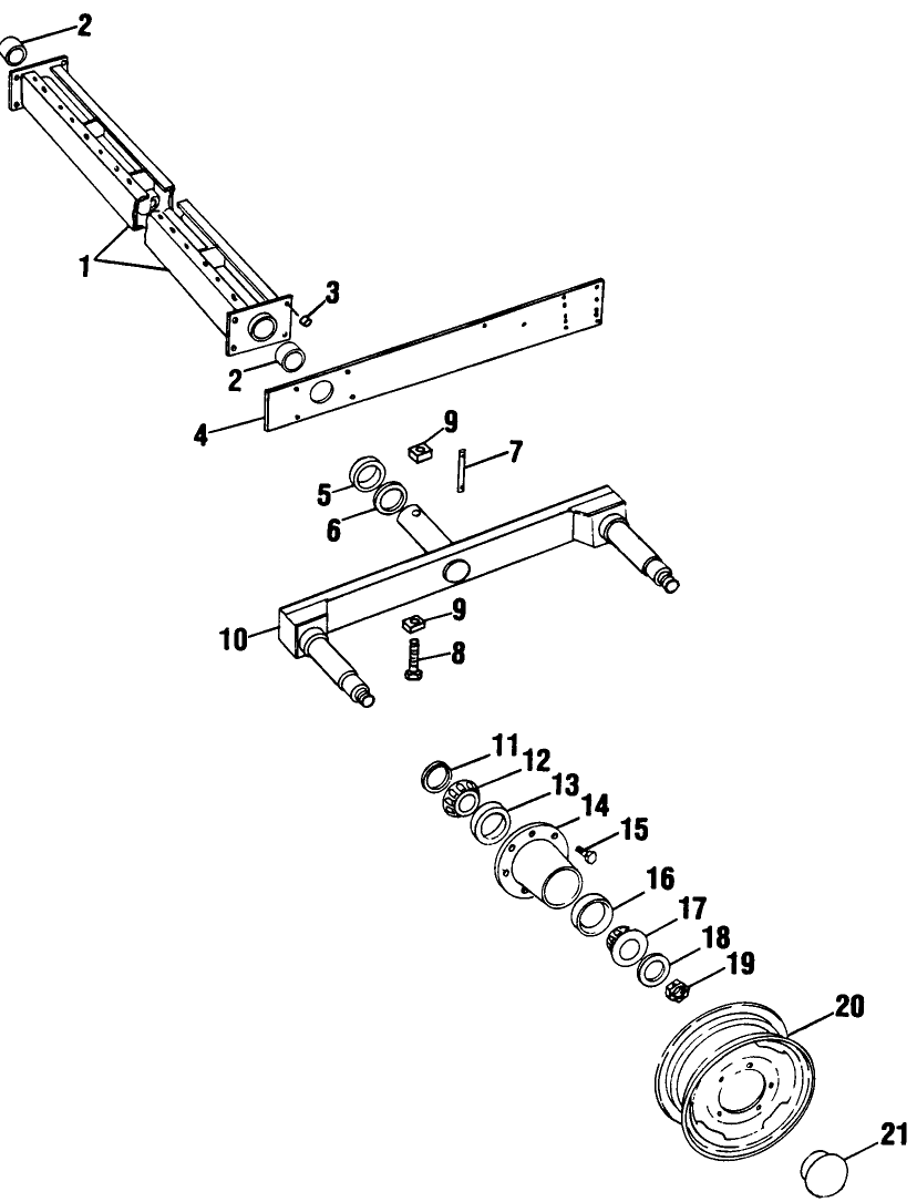 004 AXLE & HUB