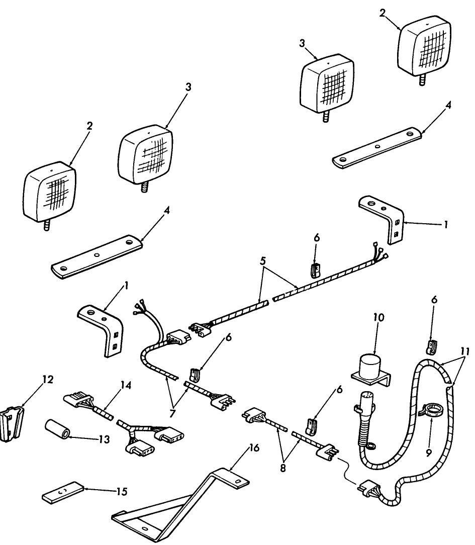 027 TRAILING LIGHT KIT, 9612876