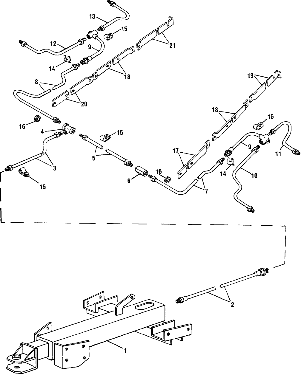 003 SURGE BRAKE HITCH & BRAKE LINE GROUP