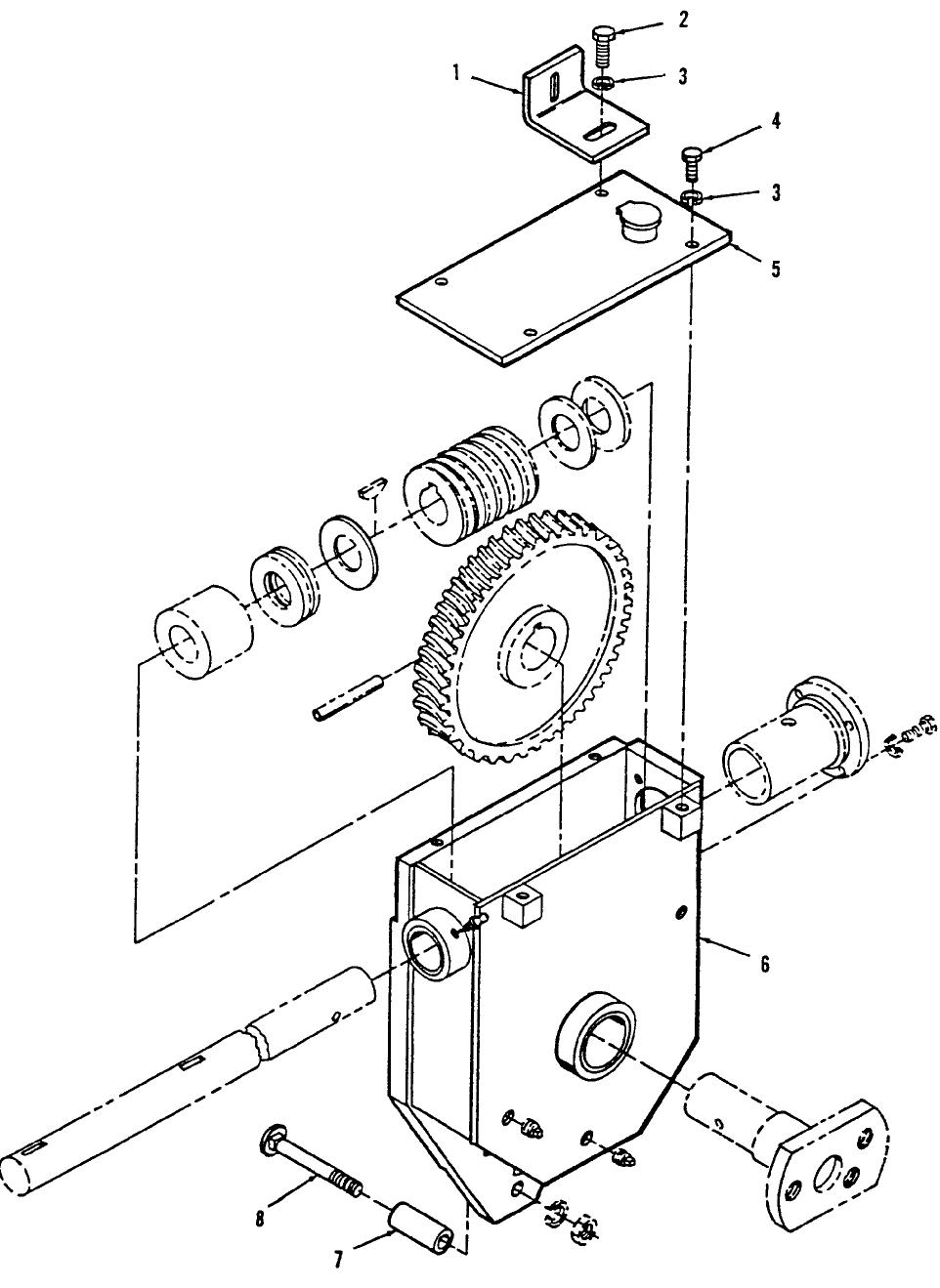 007 SPREADER WORM GEAR BOX HOUSING REPAIR KIT - 81120,82120