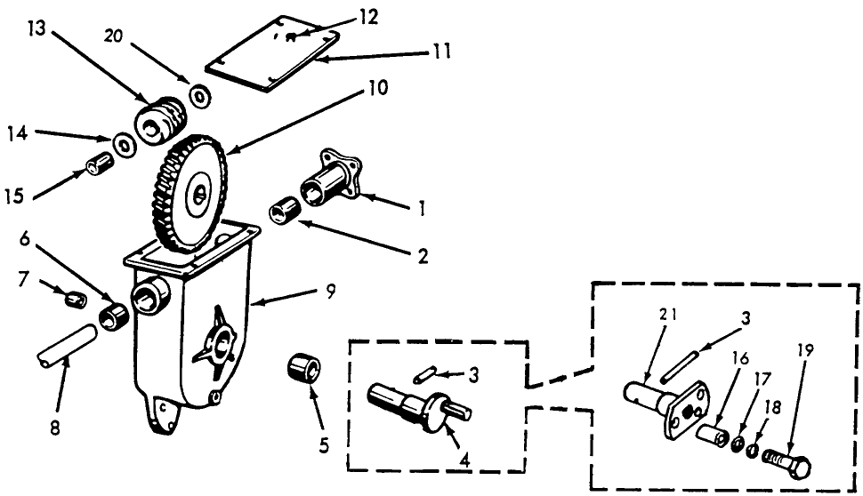 008 WORM GEAR CASE ASSEMBLY - 81120,82120